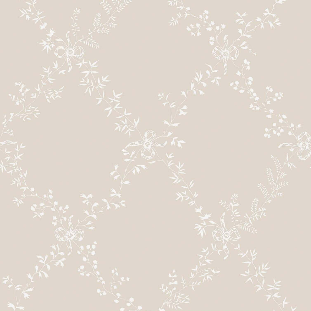 Toile Trellis-Behang-Tapete-Farrow & Ball-Skimming Stone-Rol-BP620-Selected Wallpapers