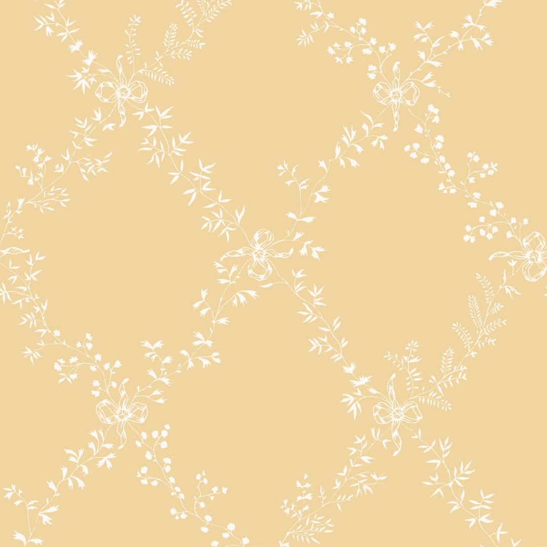 Toile Trellis-Behang-Tapete-Farrow & Ball-Dorset Cream-Rol-BP644-Selected Wallpapers