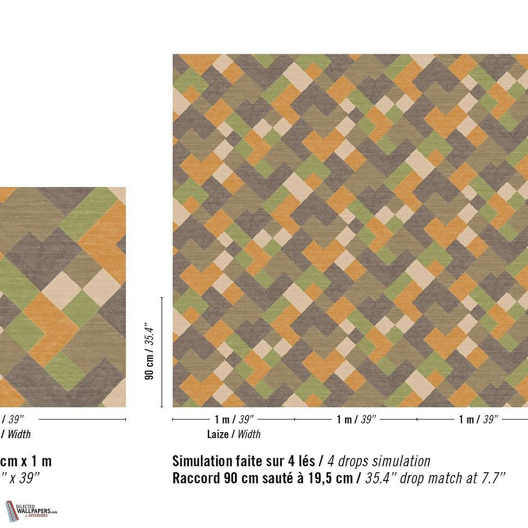 Twill behang-Elitis-Selected Wallpapers-Interiors