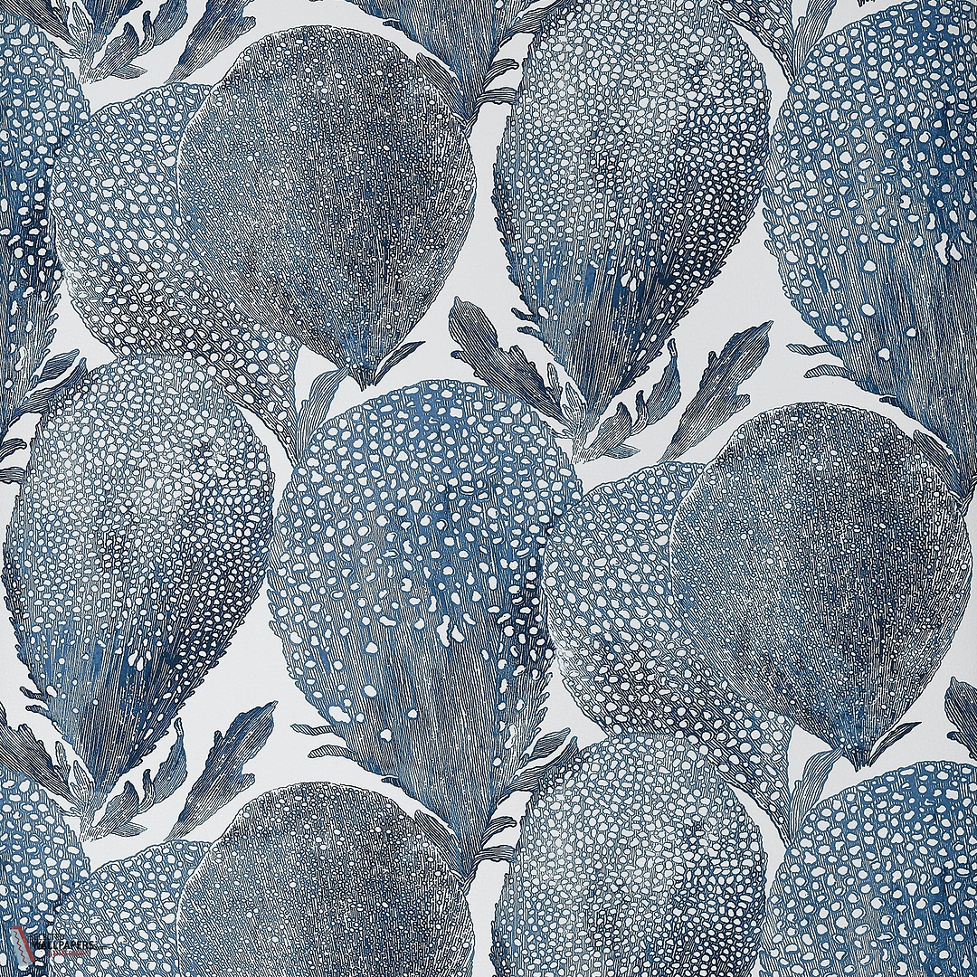 Under the sea behang-Thibaut-Navy-Rol-Selected Wallpapers-Interiors
