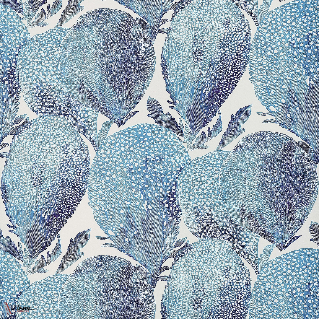 Under the sea behang-Thibaut-Turquoise and plum-Rol-Selected Wallpapers-Interiors