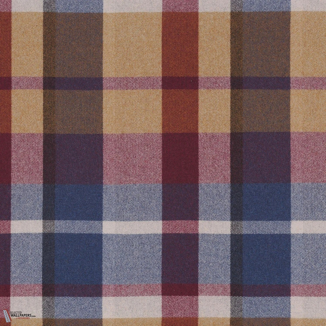 Vanoise stof-Casamance-fabric-Pourpre bleu azurite-Meter (M1)-Selected-Wallpapers-Interiors