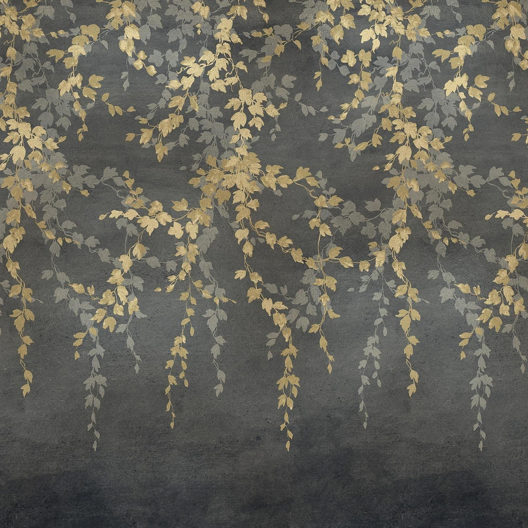 Vine Shadow behang-Coordonne-Gold-Metallics-M2-Selected Wallpapers-Interiors
