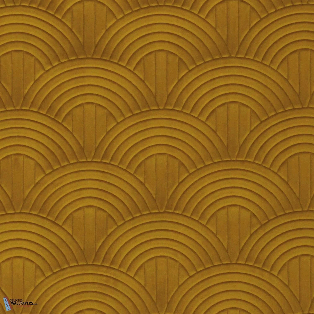 Volutis-Casamance-wallpaper-behang-Tapete-wallpaper-Moutarde-Meter (M1)-Selected Wallpapers