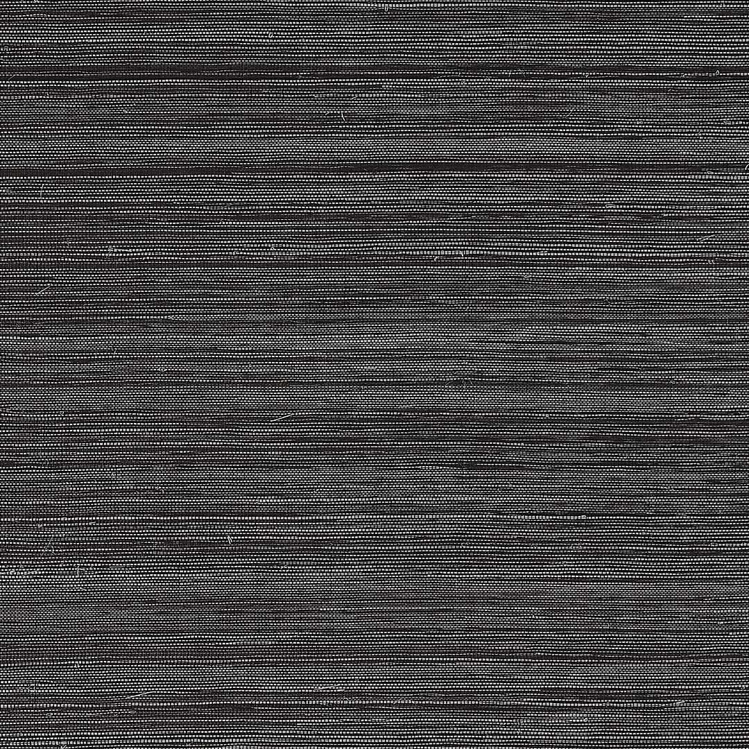Windward Sisal-Thibaut-Black-Rol-Selected-Wallpapers-Interiors