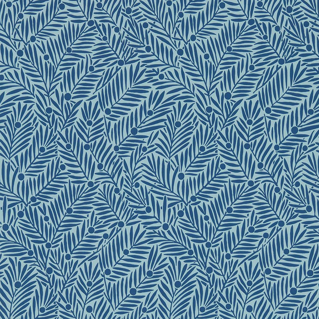 Yew & Aril-behang-tapete-wallpaper-Morris & Co-Indigo-Rol-Selected-Wallpapers-Interiors