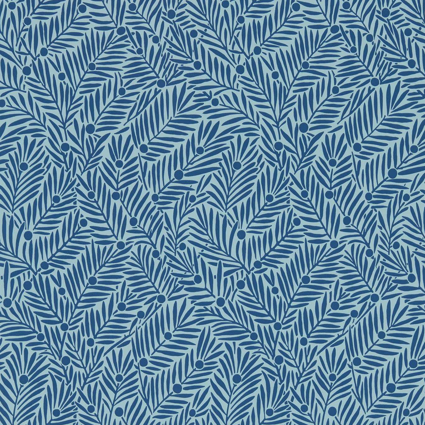 Yew & Aril-behang-tapete-wallpaper-Morris & Co-Indigo-Rol-Selected-Wallpapers-Interiors