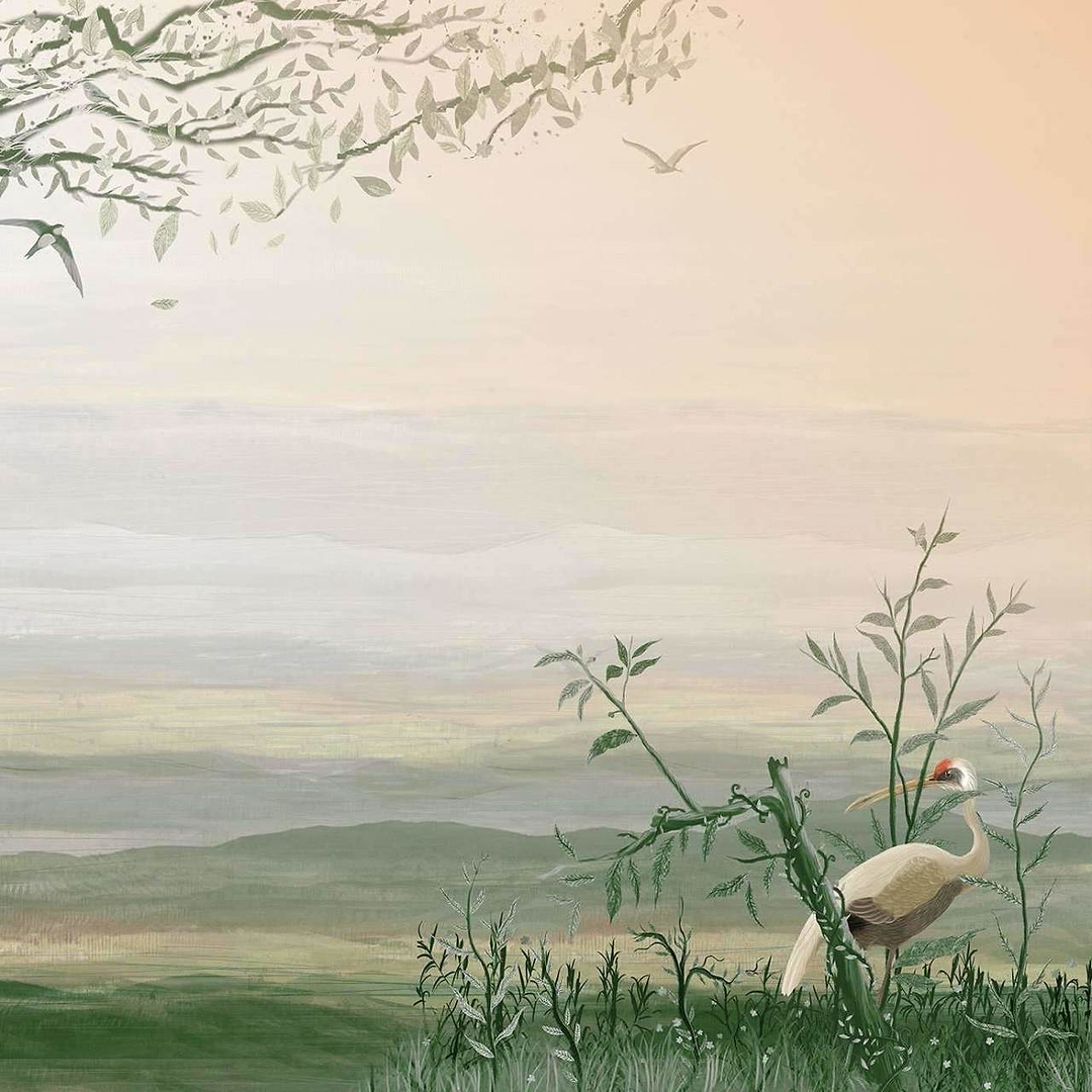 Yugure-Coordonne-behang-tapete-wallpaper-Aloe-Non Woven-Selected-Wallpapers-Interiors
