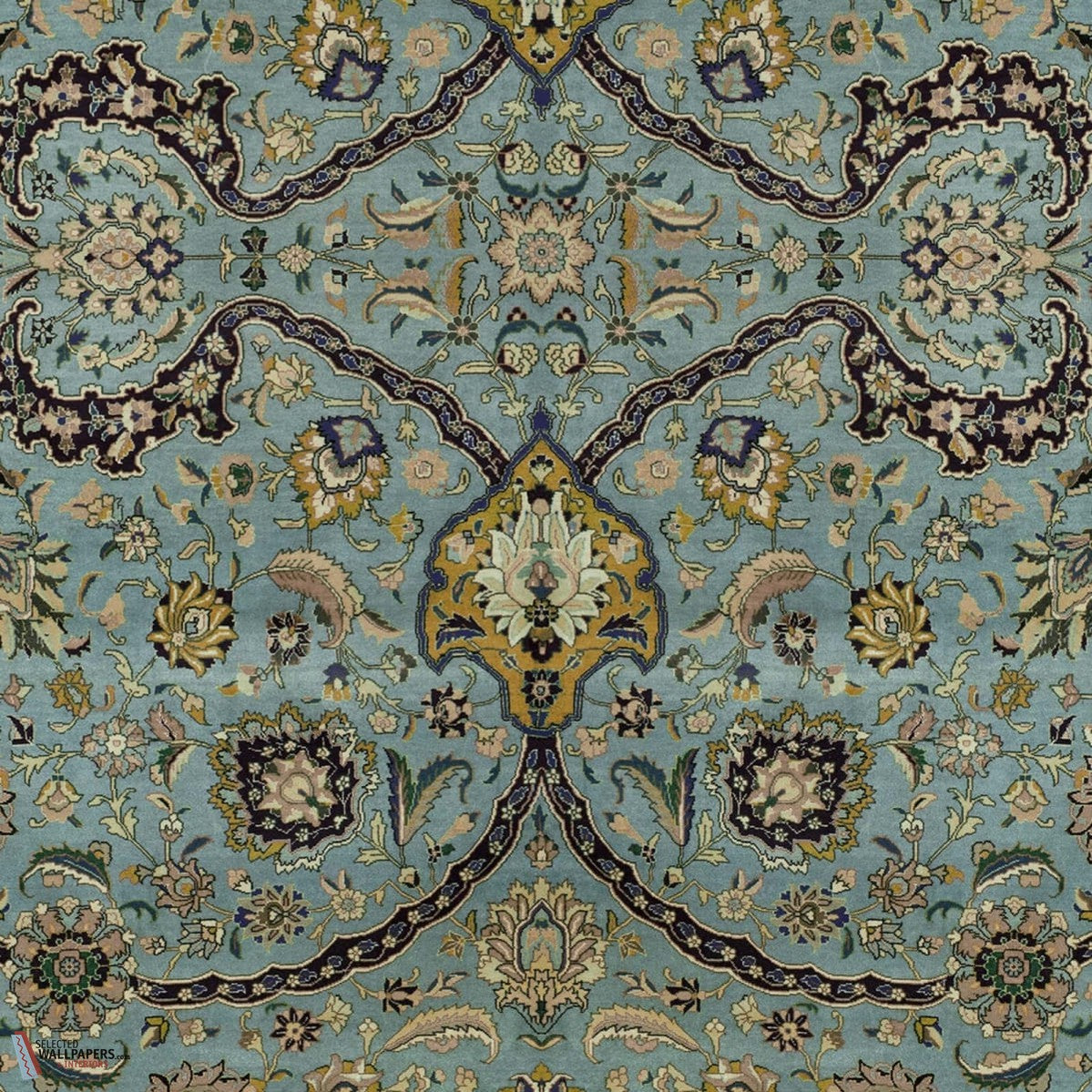 Zanjan behang-House of Hackney-wallpaper-tapete-Sapphire-200 cm-Selected-Wallpapers-Interiors