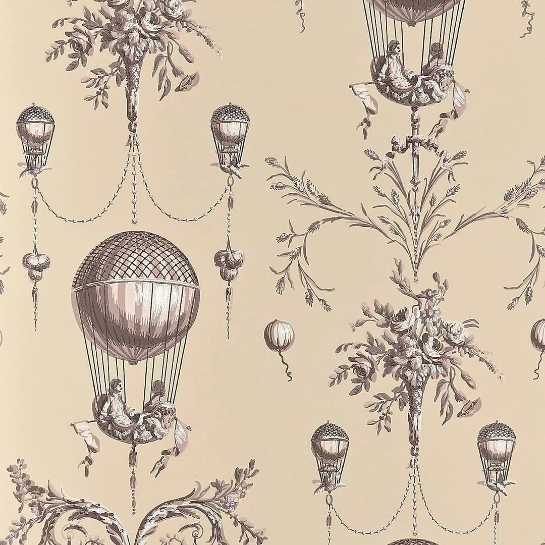 Roziere Fond Uni behang-behang-Braquenie-Sable-Rol-Selected Wallpapers &amp; Interiors
