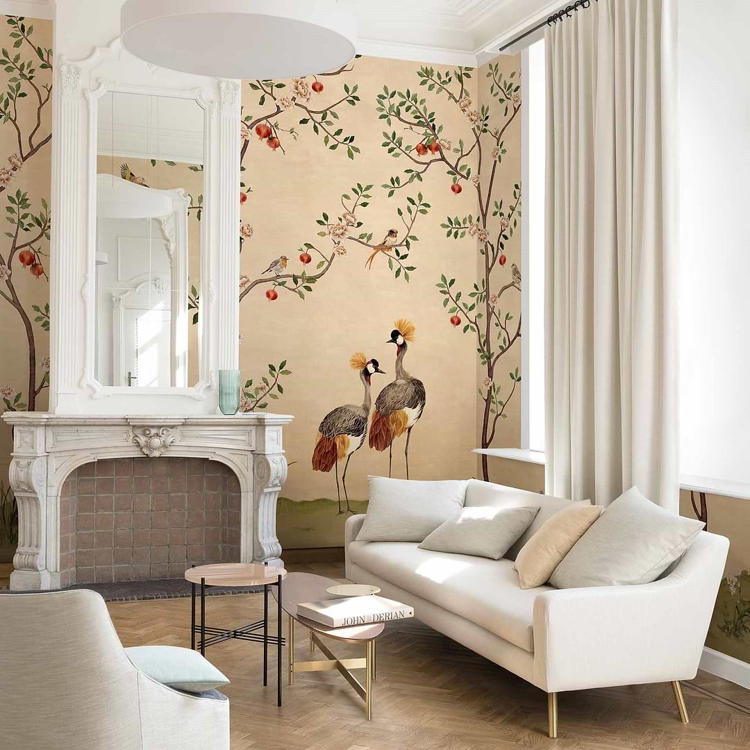 Crowned Crane behang-Behang-Coordonne-Selected Wallpapers &amp; Interiors