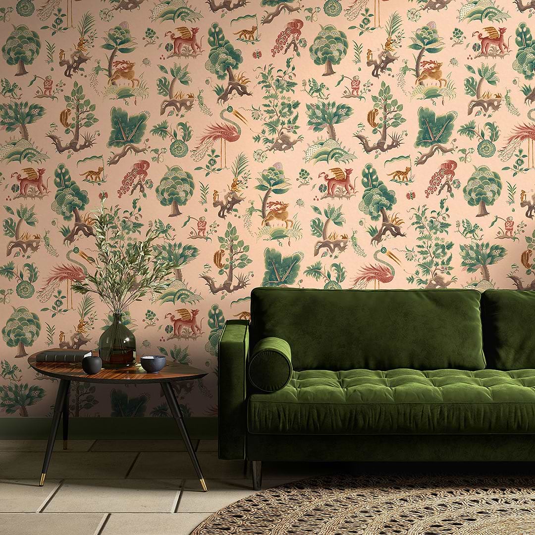 Gertrude behang-Behang-GP&J Baker-Selected Wallpapers &amp; Interiors