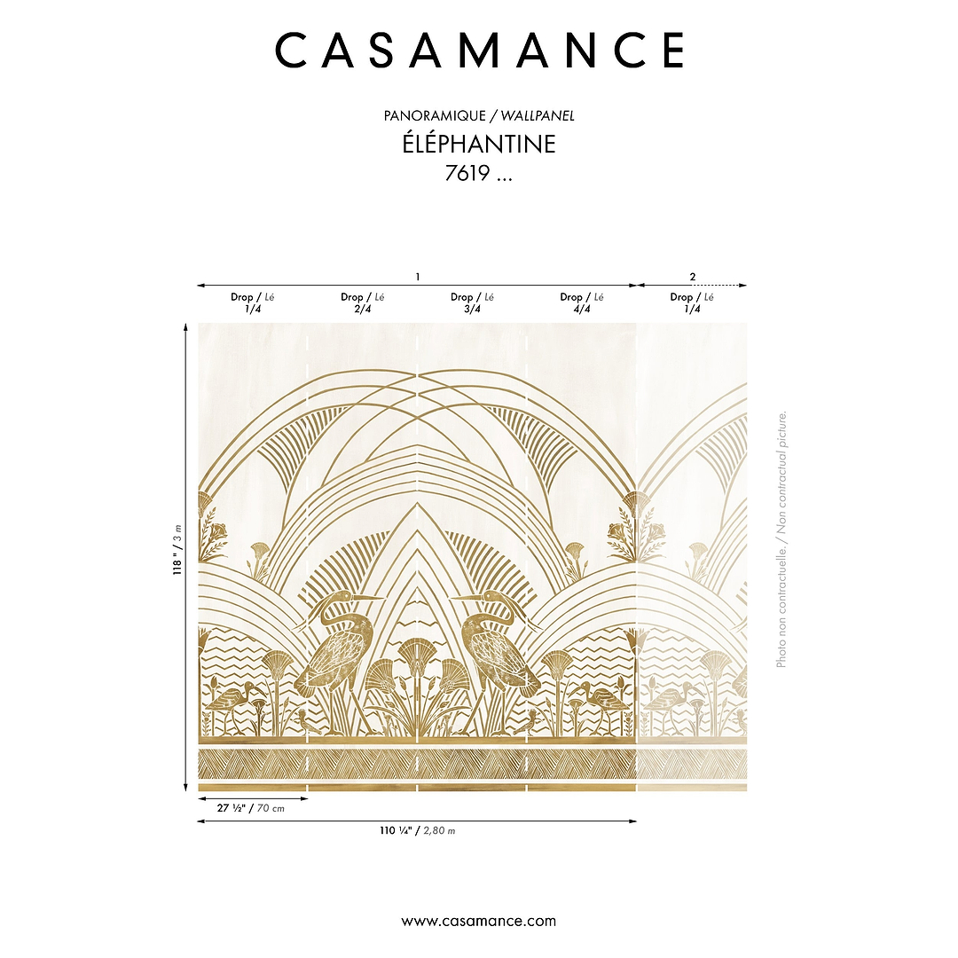 Éléphantine behang-behang-Casamance-Selected Wallpapers &amp; Interiors