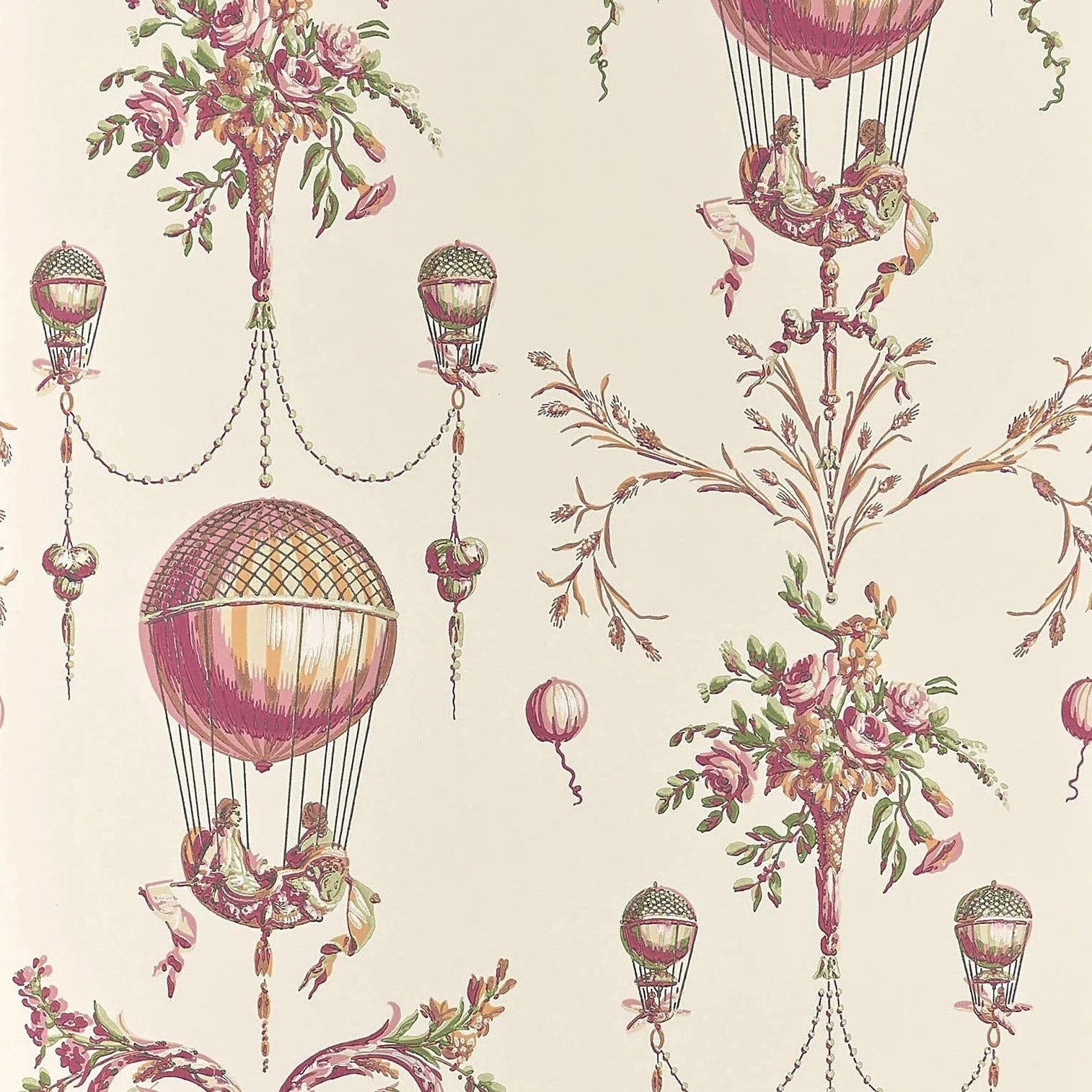 Roziere Fond Uni behang-behang-Braquenie-Printemp-Rol-Selected Wallpapers &amp; Interiors