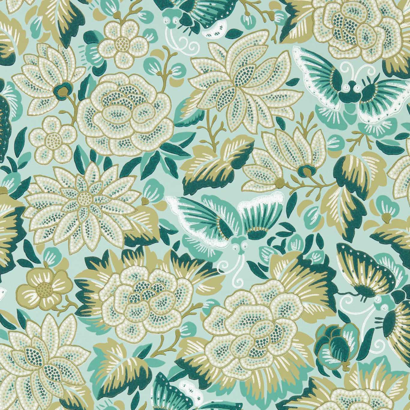 Amara Butterfly-Behang-Tapete-Sanderson-Bamboo-Rol-217118-Selected Wallpapers