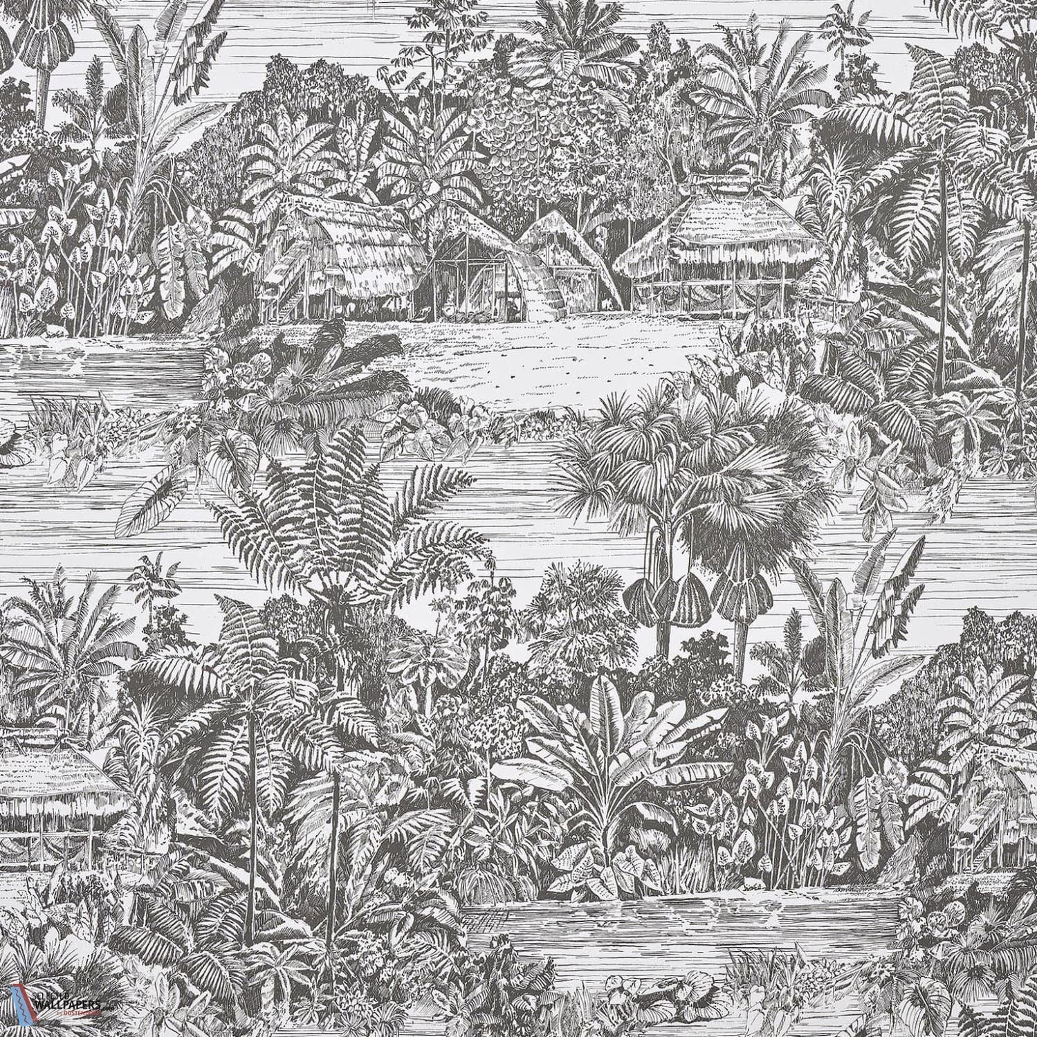 Belize-Behang-Tapete-Pierre Frey-Fusain-Meter (M1)-FP959002-Selected Wallpapers