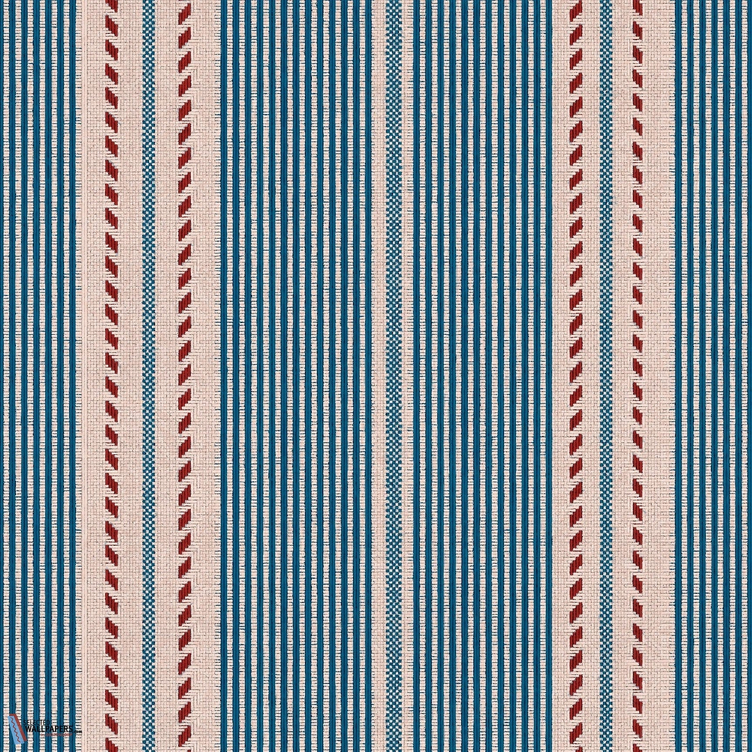 Berber Stripes-behang-Tapete-Mind the Gap-Blue-300 cm (standaard)-WP20757-Selected Wallpapers