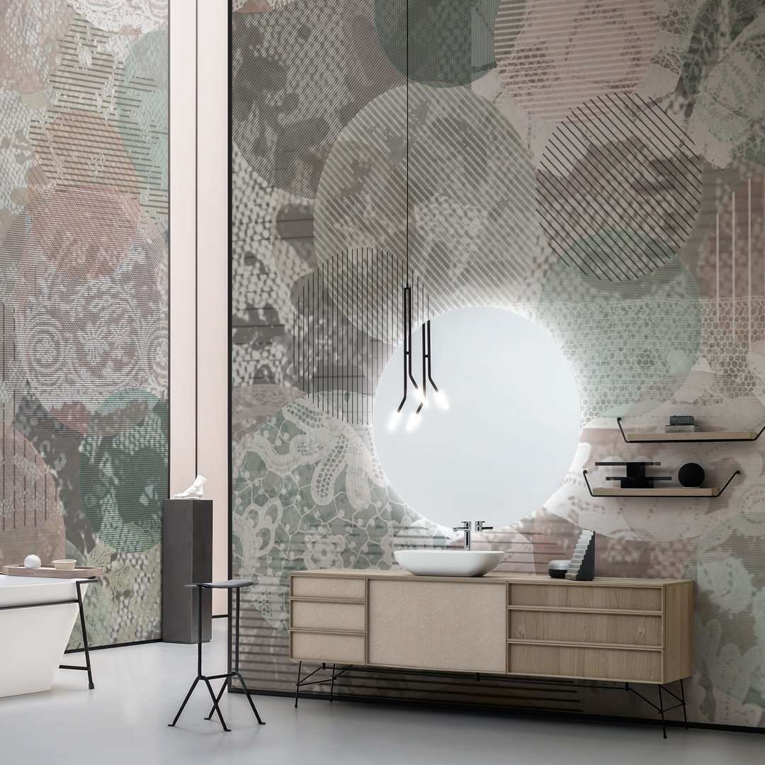 Cerchi-behang-Tapete-Inkiostro Bianco-Selected Wallpapers