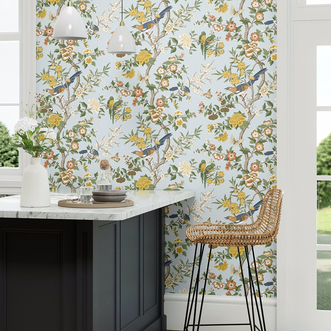 Chinoiserie Hall-Behang-Tapete-Sanderson-Selected Wallpapers