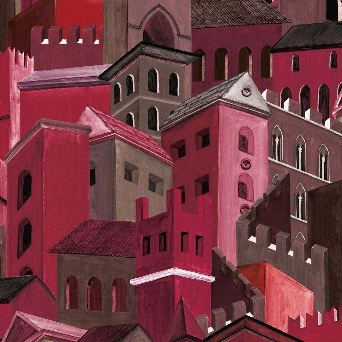 Citta di Castello-Behang-Tapete-Arte-Framboise-Meter (M1)-97682-Selected Wallpapers