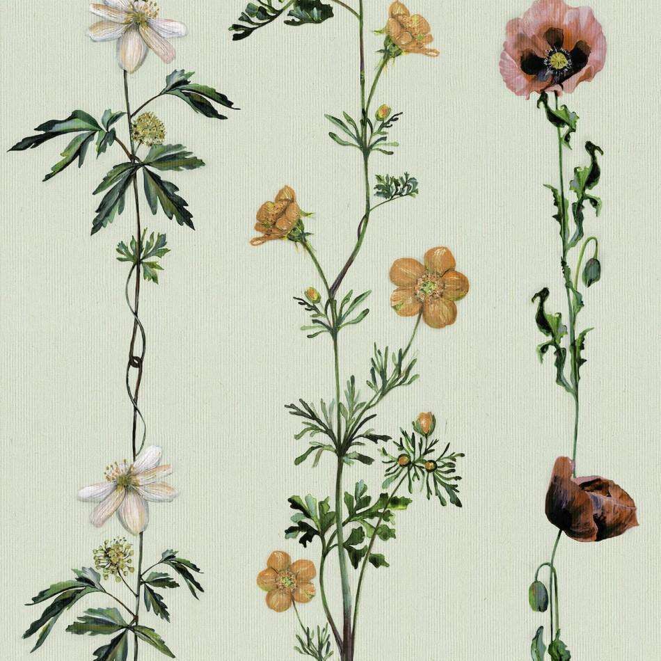 Climbing Flowers-Behang-Tapete-Coordonne-Melon-Rol-9500062-Selected Wallpapers