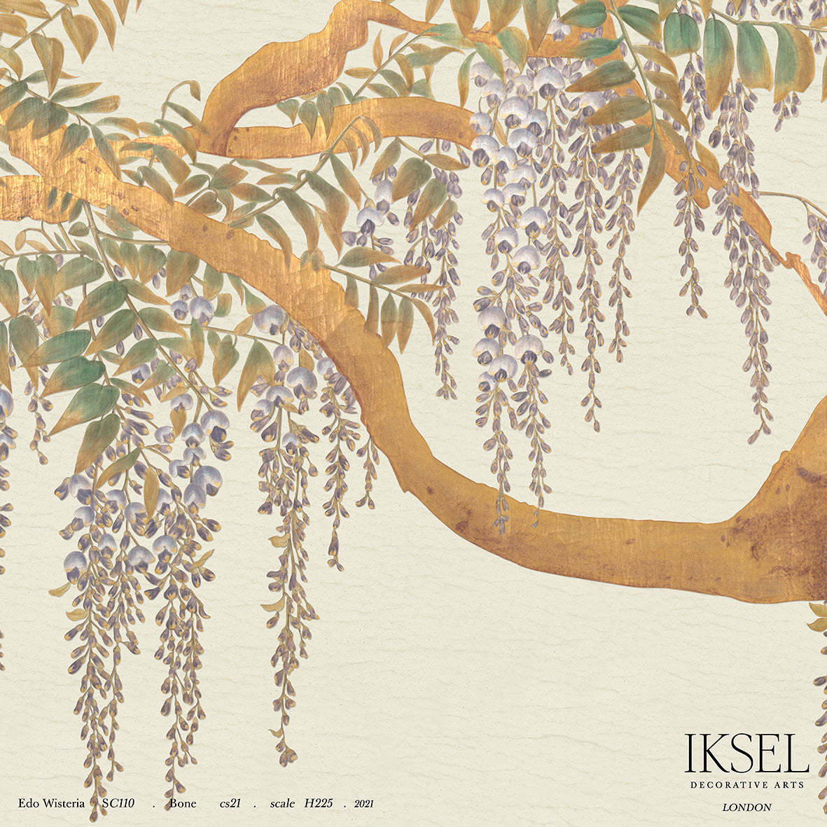 Edo Wisteria behang