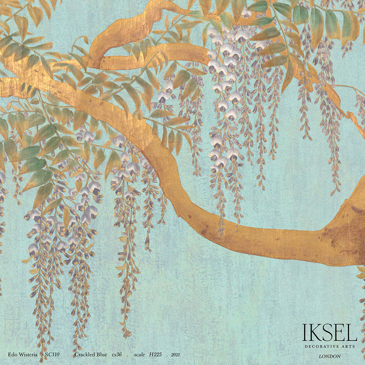Edo Wisteria behang