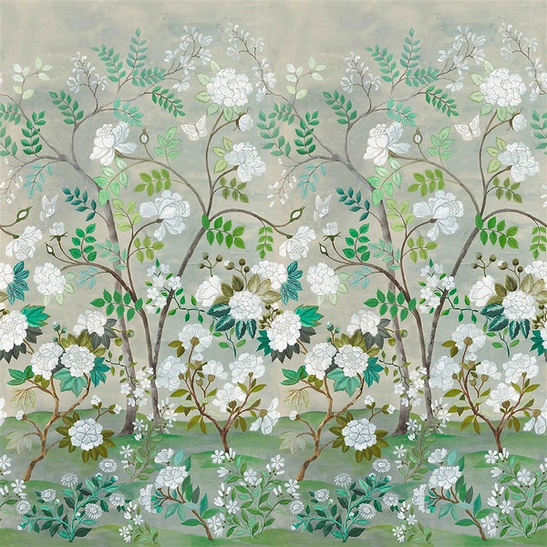 Fleur Orientale-Behang-Tapete-Designers Guild-Celadon-Rol-PDG1152/01-Selected Wallpapers