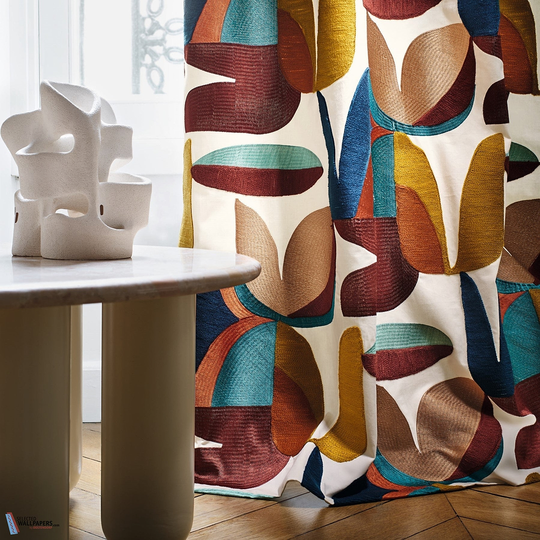 Flirt stof-Fabric-Tapete-Casamance-Selected Wallpapers