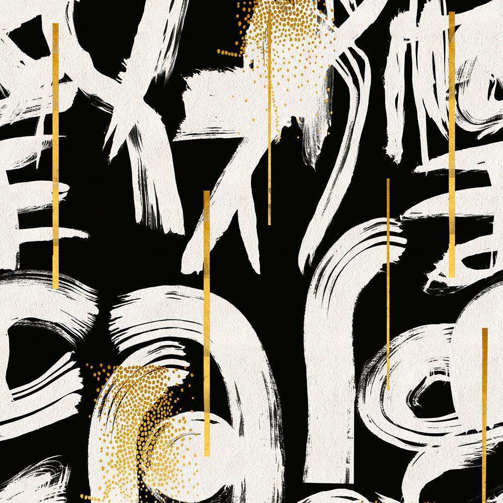 Gestural Abstraction-behang-Tapete-Mind the Gap-Black-300 cm (standaard)-WP20331-Selected Wallpapers