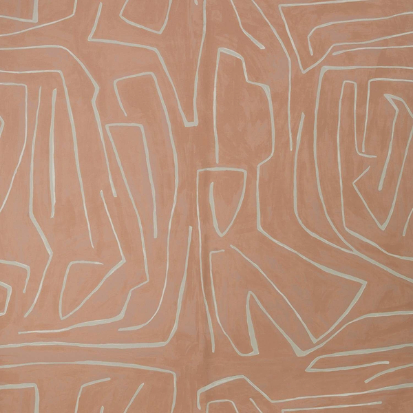 Graffito-behang-Tapete-Kelly Wearstler-Salmon/Cream-Set (A+B)-GWP-3501.117-Selected Wallpapers