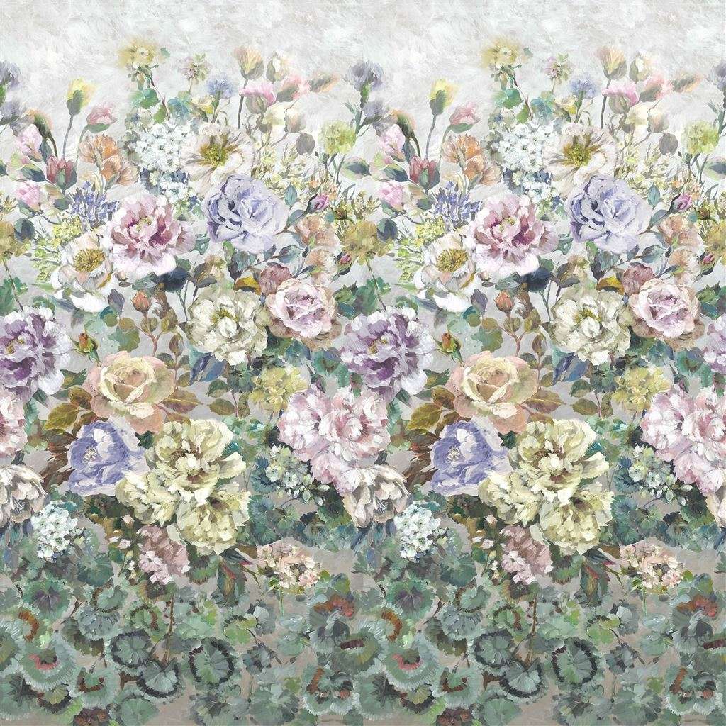 Grandiflora Rose-behang-Tapete-Designers Guild-Heather-Set-PDG1123/02-Selected Wallpapers