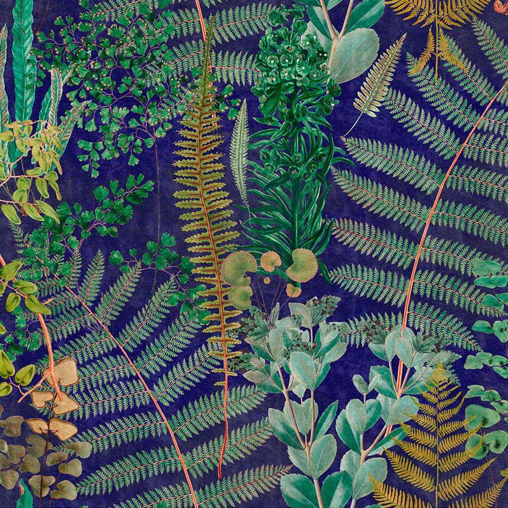 Green Sancturay-behang-Tapete-Mind the Gap-Blue-300 cm (standaard)-WP20318-Selected Wallpapers