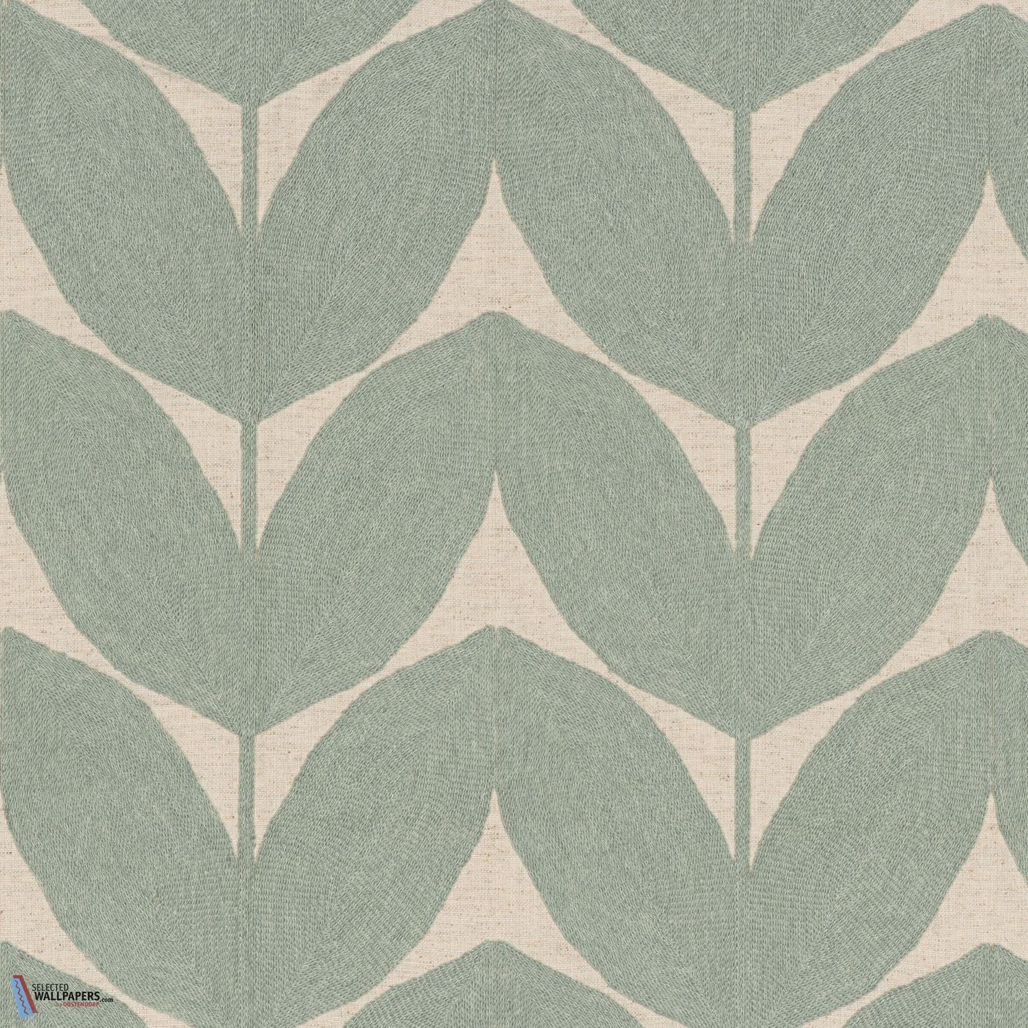 Herbes Folles stof-Fabric-Tapete-Casamance-Celadon-Meter (M1)-41330544-Selected Wallpapers
