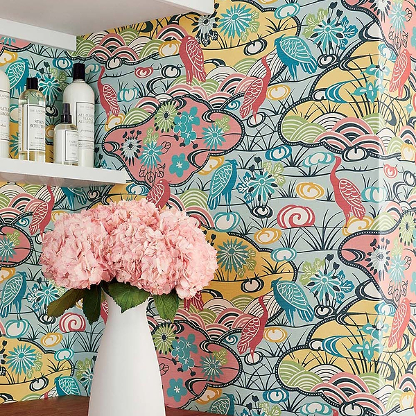 Heron Stream-Behang-Tapete-Thibaut-Selected Wallpapers