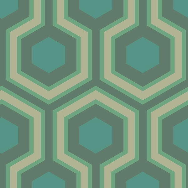 Hicks' Grand-behang-Tapete-Cole & Son-Teal-Rol-95/6034-Selected Wallpapers