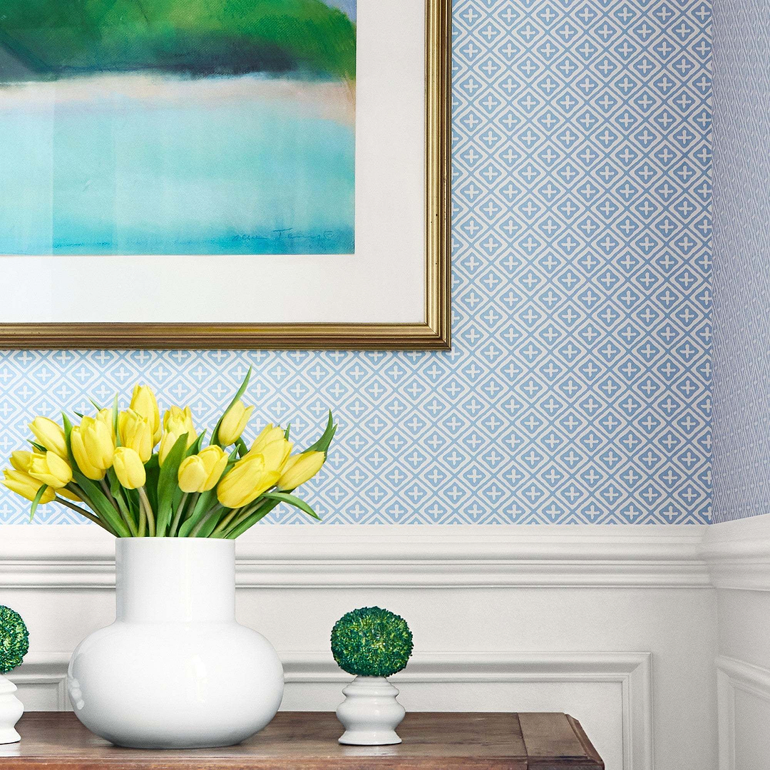 Holiday Trellis-Behang-Tapete-Thibaut-Selected Wallpapers