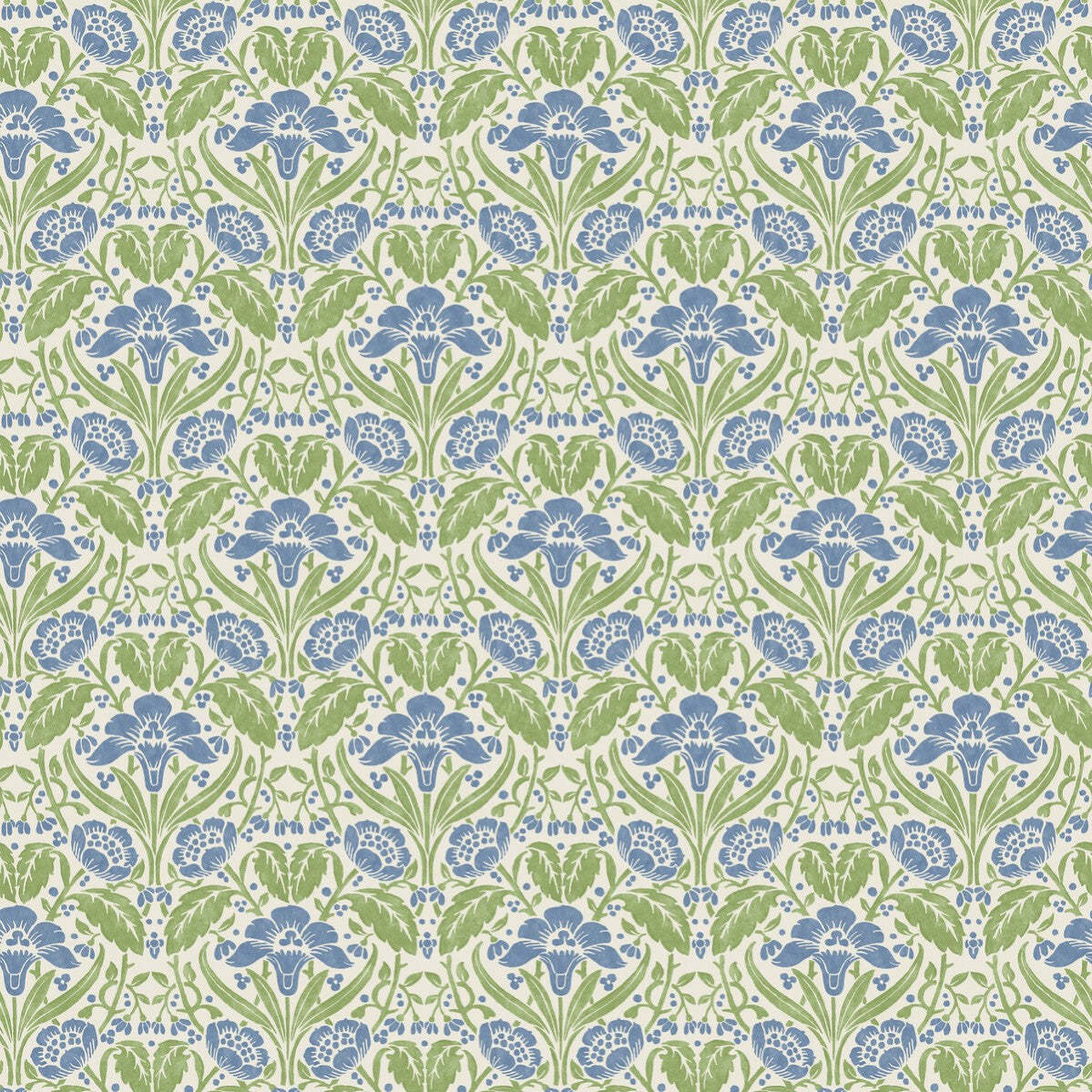 Iris Meadow-Behang-Tapete-GP&J Baker-Blue/Green-Rol-BW45101.2-Selected Wallpapers