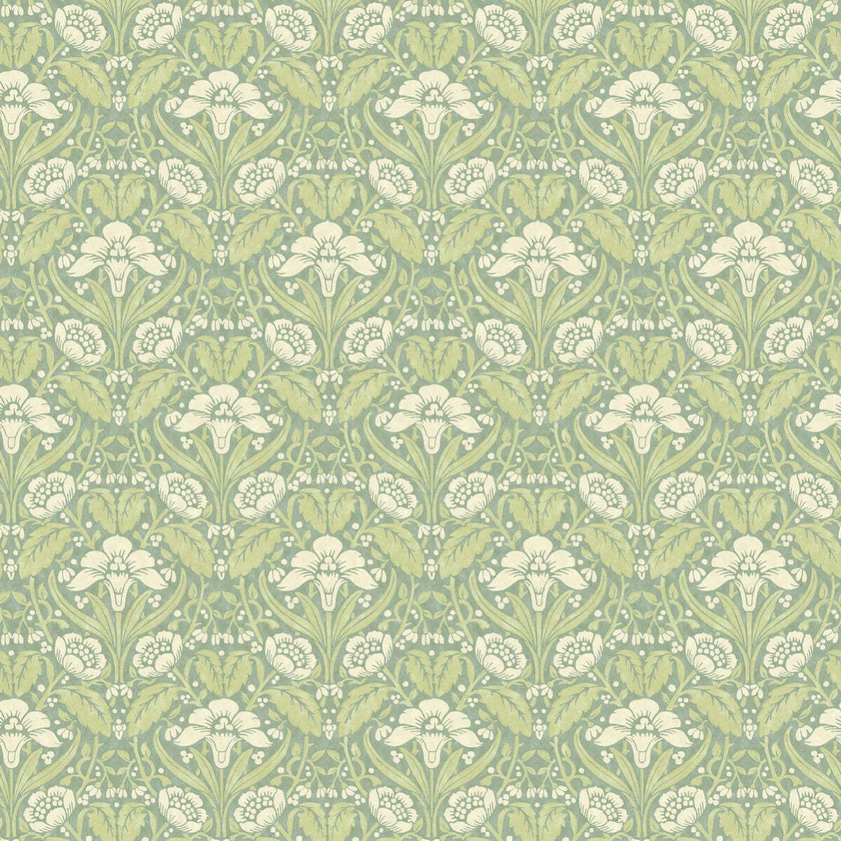 Iris Meadow-Behang-Tapete-GP&J Baker-Aqua/Green-Rol-BW45101.3-Selected Wallpapers