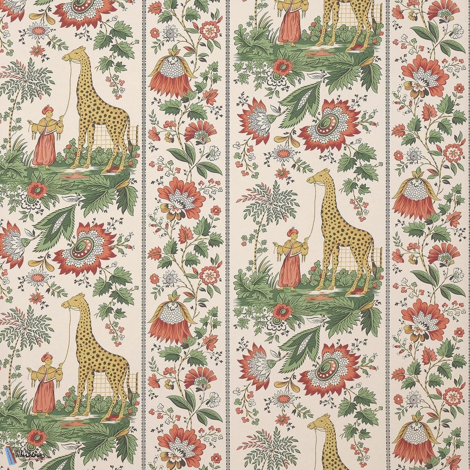 Ismaelia-Behang-Tapete-Pierre Frey-Brique Vert-Rol-FP954004-Selected Wallpapers