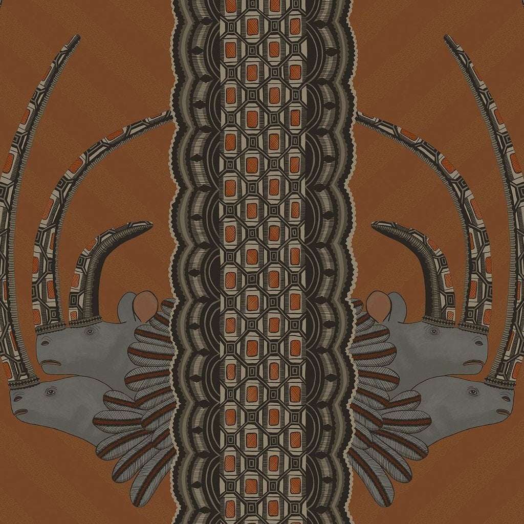 Jabu-Behang-Tapete-Cole & Son-Soot on Ginger-Rol-109/3018-Selected Wallpapers