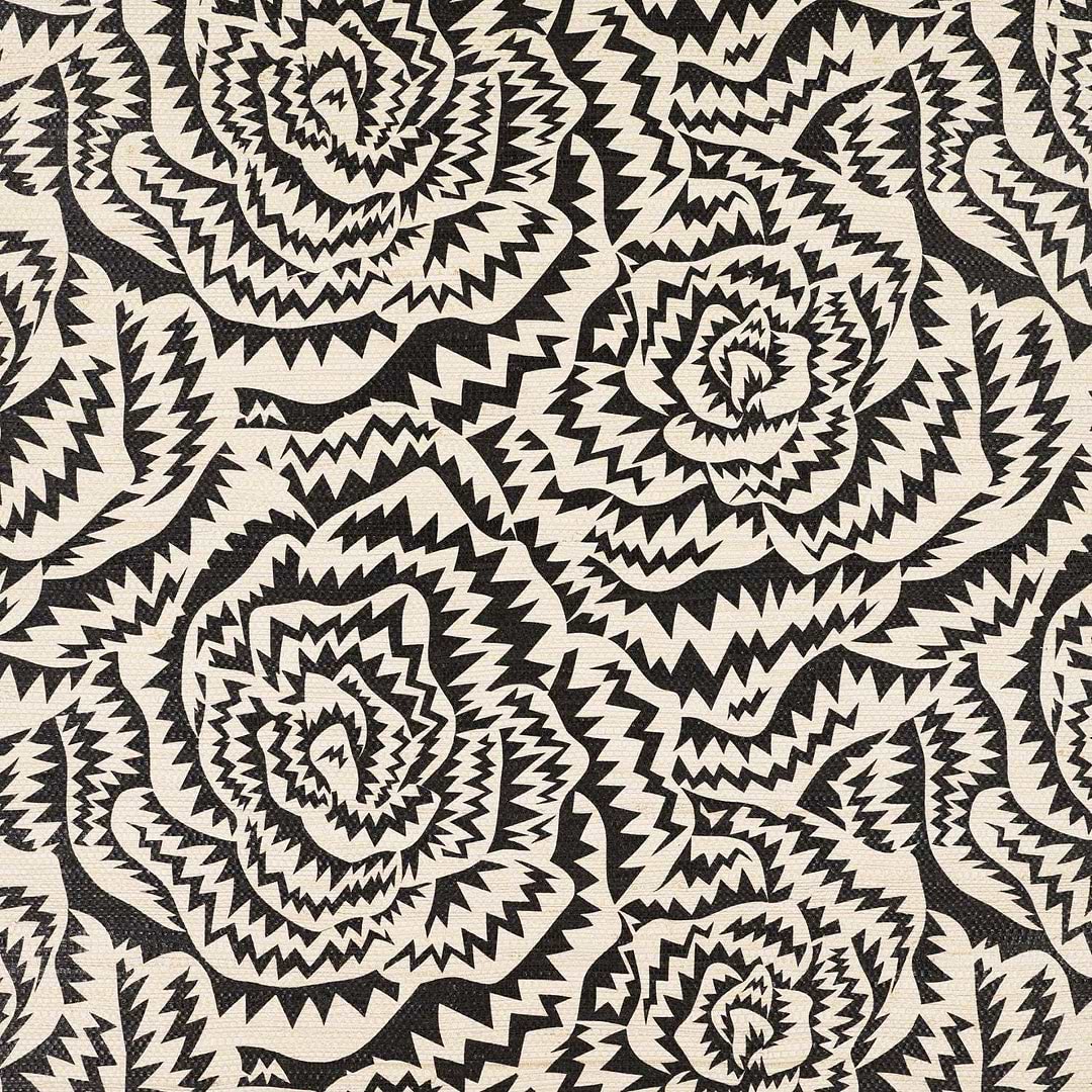 Jagged Roses-Behang-Tapete-Kirkby Design-Monochrome-Rol-WK821/01-Selected Wallpapers