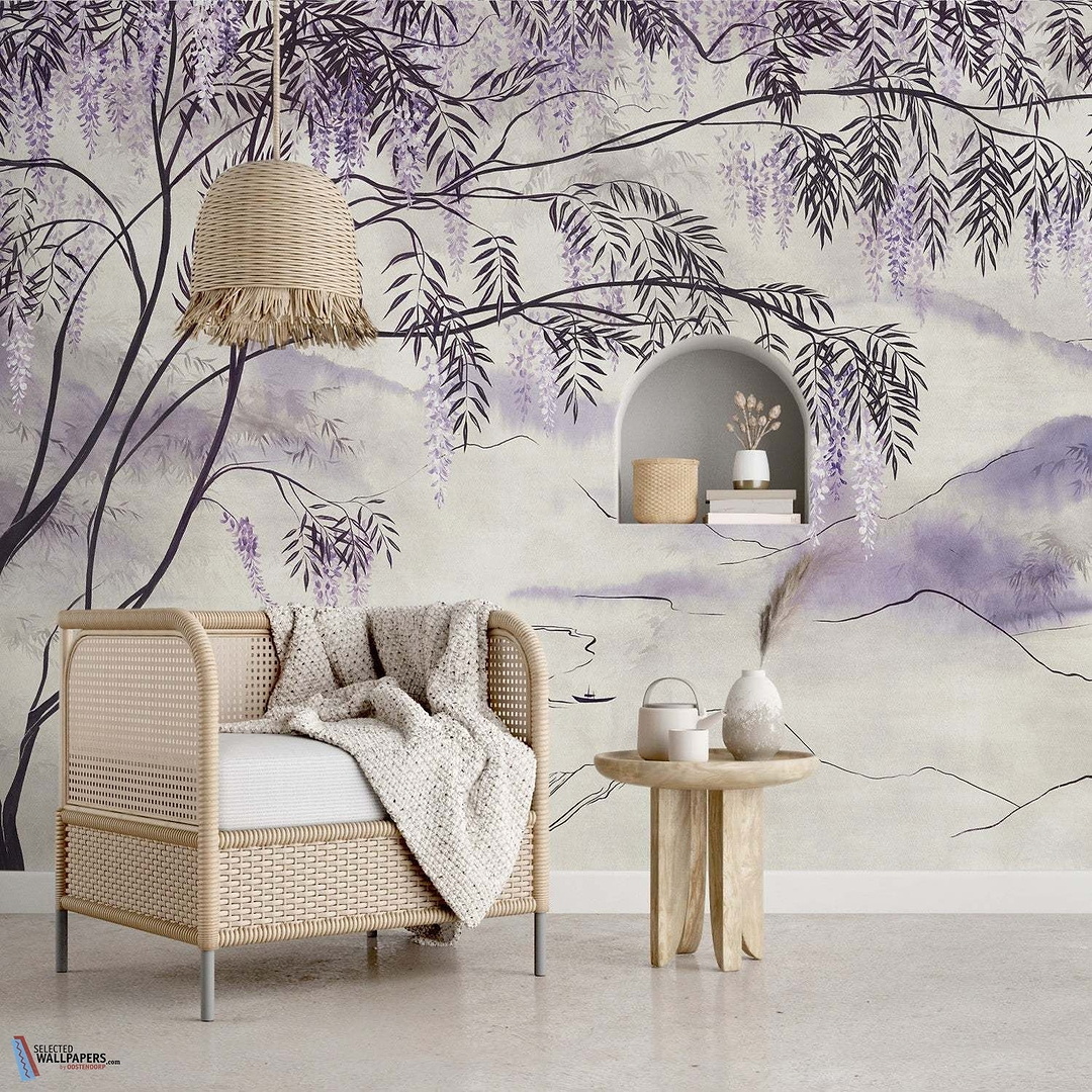 La Princess des glycines-behang-Tapete-Les Dominotiers-Selected Wallpapers