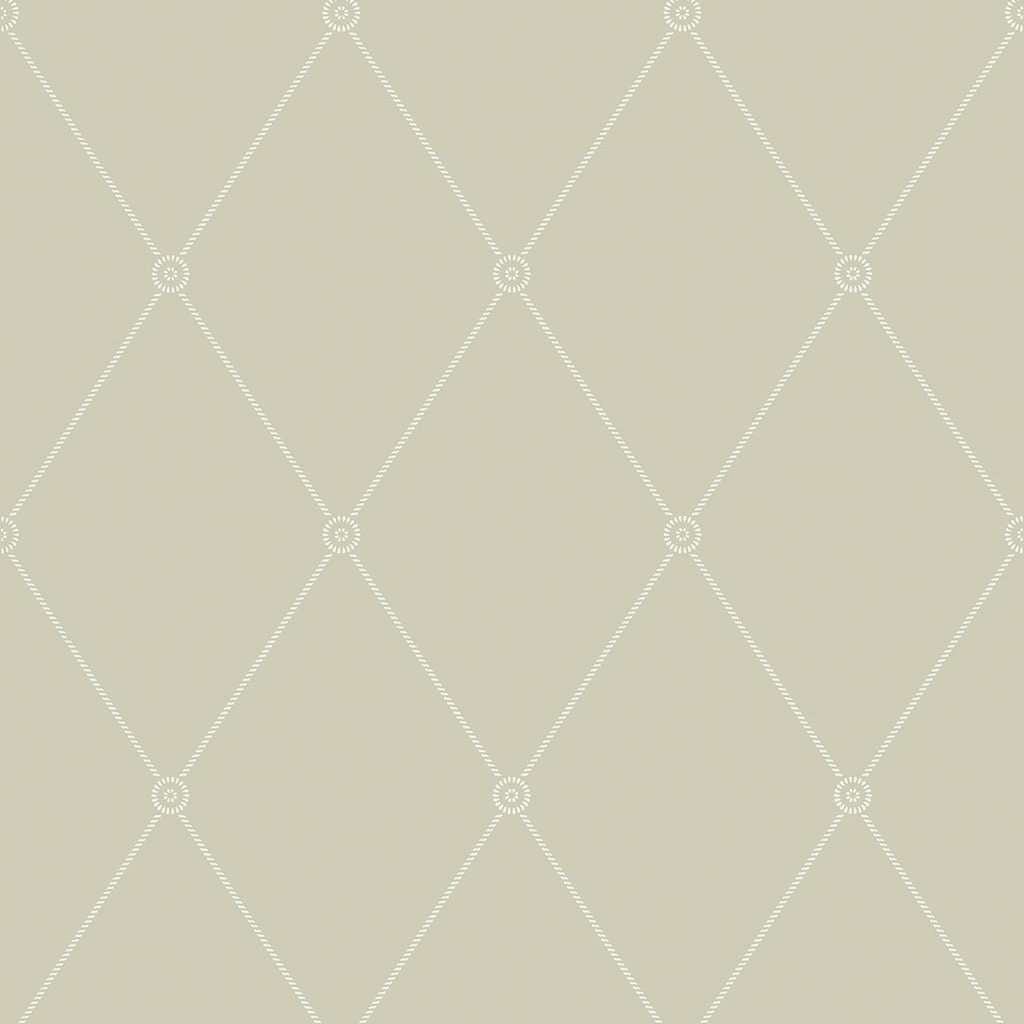 Large Georgian Rope Trellis-Behang-Tapete-Cole & Son-Olive-Rol-100/13065-Selected Wallpapers