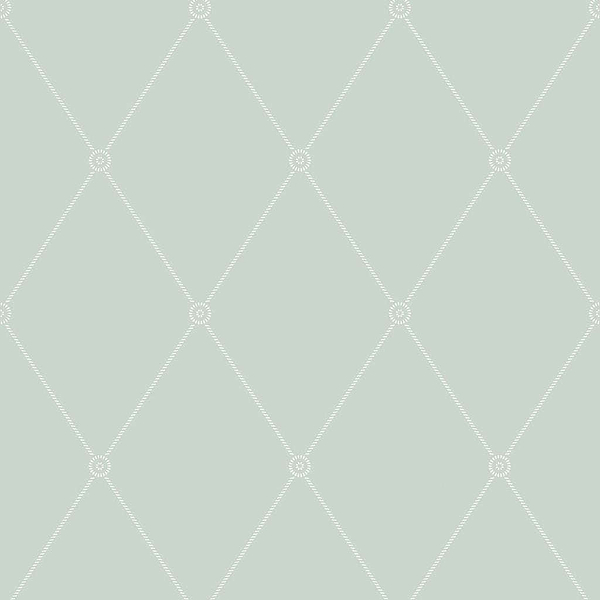 Large Georgian Rope Trellis-Behang-Tapete-Cole & Son-Duck Egg-Rol-100/13066-Selected Wallpapers