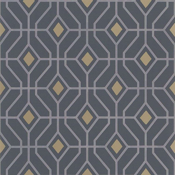 Laterza-behang-Tapete-Designers Guild-Graphite-Rol-PDG1026/05-Selected Wallpapers