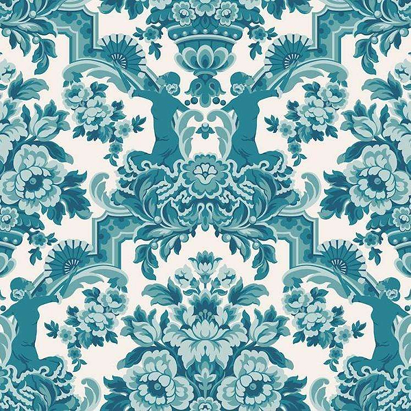 Lola-behang-Tapete-Cole & Son-Petrol Blue-Rol-117/13042-Selected Wallpapers