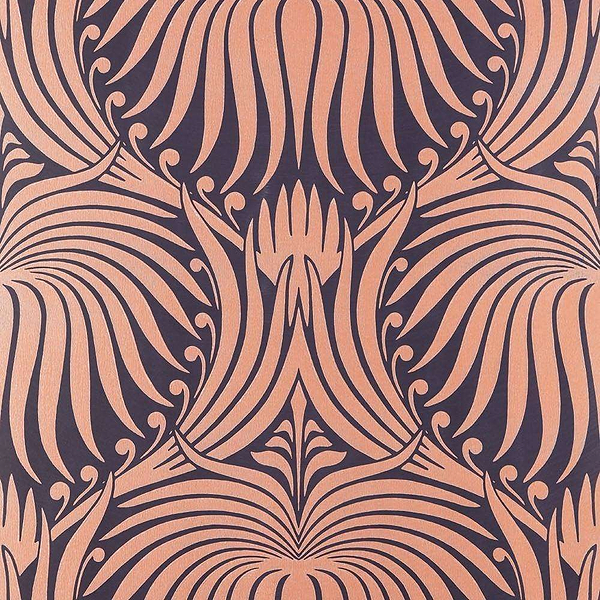 Lotus-Behang-Tapete-Farrow & Ball-Copper-Rol-BP2068-Selected Wallpapers