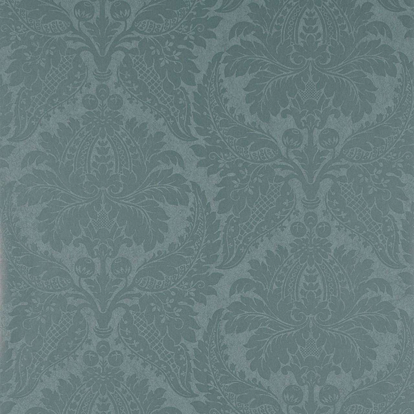 Malmaison Damask-behang-Tapete-Zoffany-Teal-Rol-311998-Selected Wallpapers