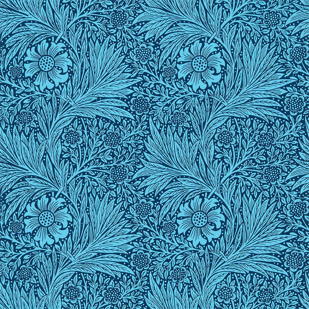Marigold-behang-Tapete-Morris & Co-Navy-Rol-216954-Selected Wallpapers